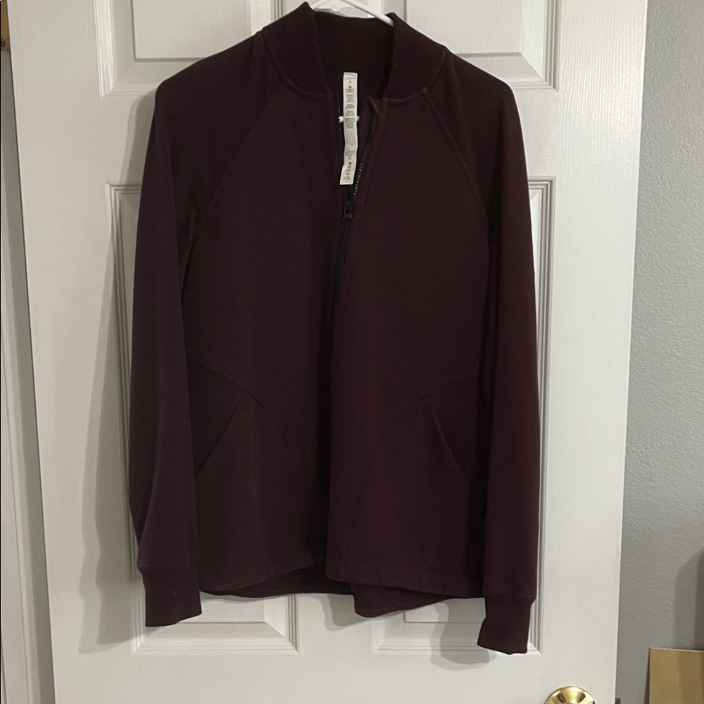 Lululemon Athletica Burgundy Zip-Up Jacket